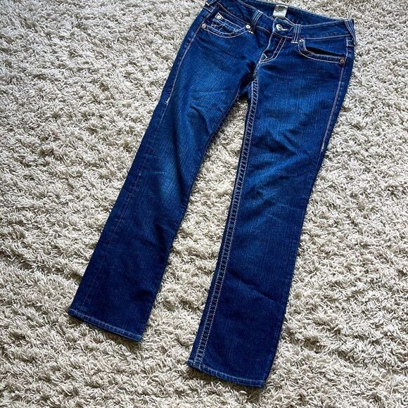 True Religion RN#112790 Low Rise Strait Leg Jeans size 28 - Picture 6 of 16